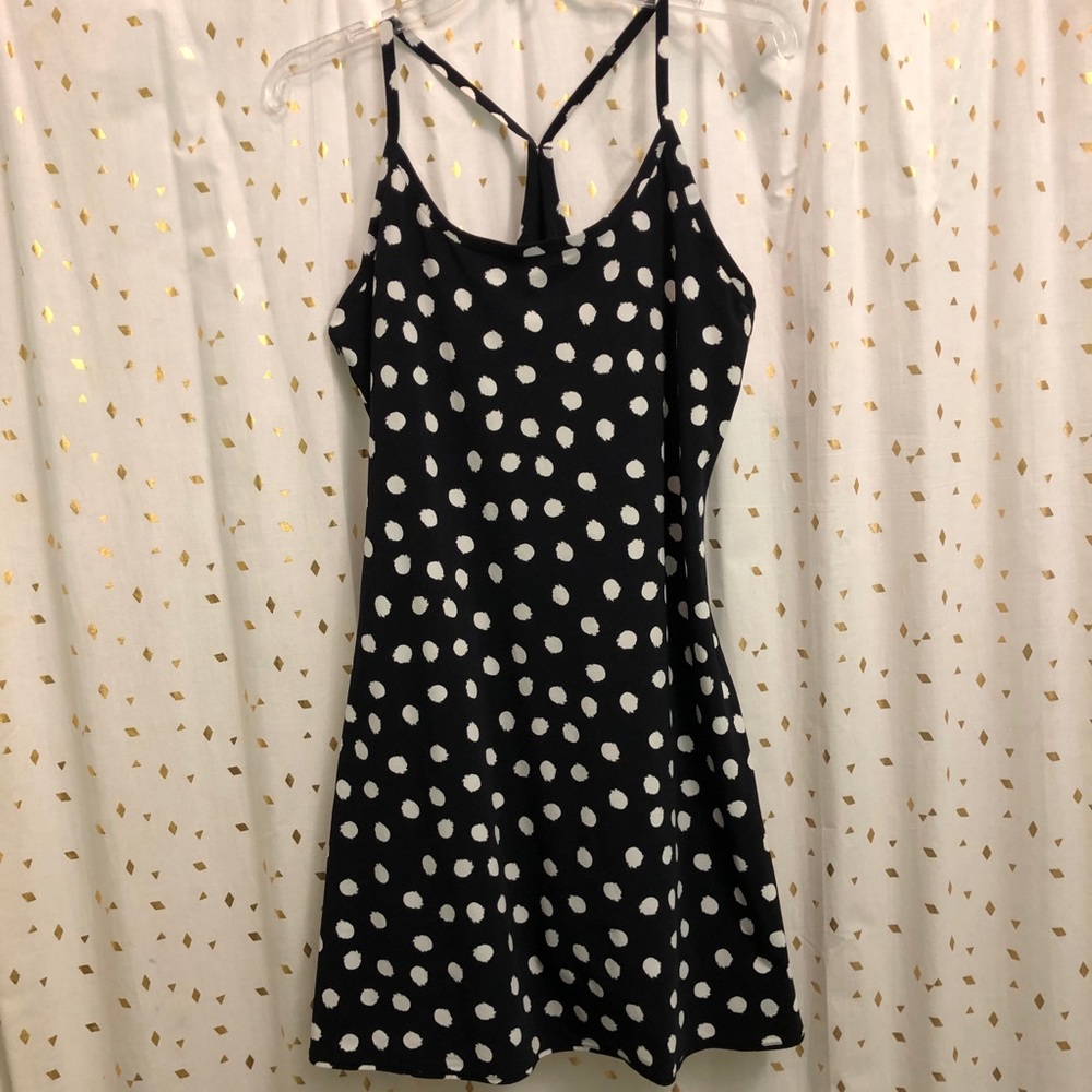 RARE outdoor voices polka dot exercise dress